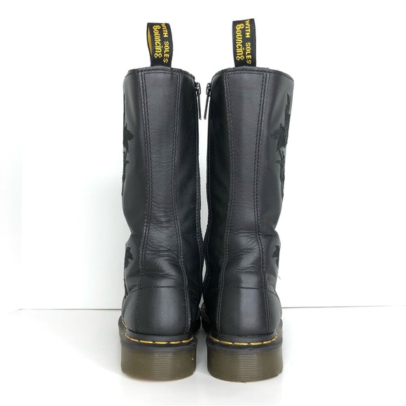 Dr Martens 1914 Vonda Mono Leather 14 Eye Lace Up Boots Women’s 7 Shoes - Picture 5 of 10